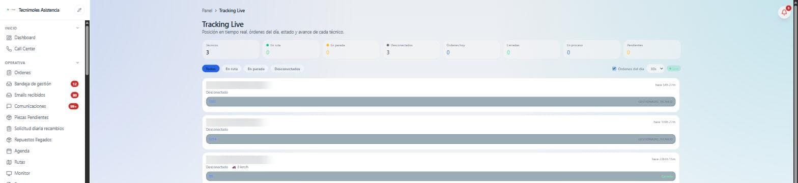 software para empresas de mantenimiento con contratos y rutas